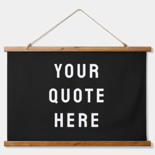 Custom Quote Banner Personalized Your Quote Wall Hanging Tapestry