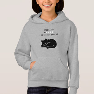 Custom Quote Black Cat I Woke Up Girls