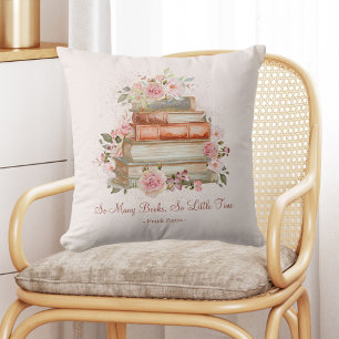 Custom Quote Books and Vintage Pink Roses Cushion
