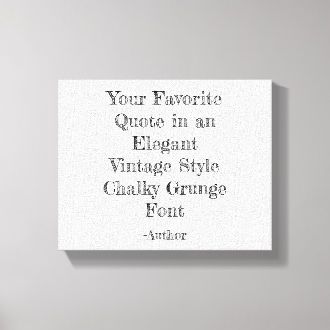 Custom Quote  Canvas Print (Front)