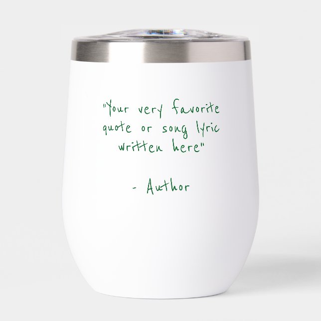 Custom quote - create your own forest green (Front)