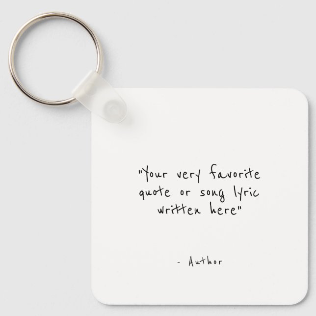 Custom quote - create your own  key ring (Front)