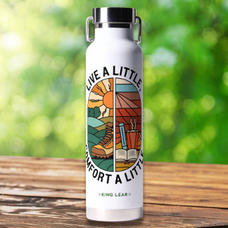 Custom Quote Modern Colourful Inspirational  Water Bottle