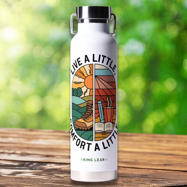 Custom Quote Modern Colourful Inspirational  Water Bottle (Creator Uploaded)