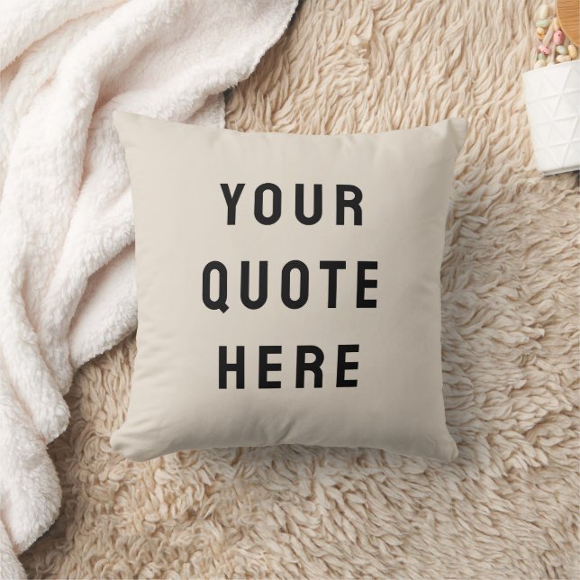 Custom Quote Nursery Personalised Your Quote Here Cushion (Blanket)