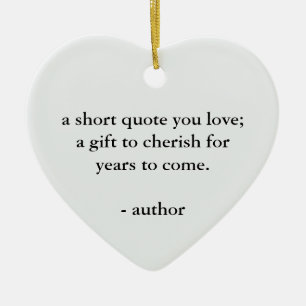 Custom Quote Personalized Gift Ceramic Tree Decoration