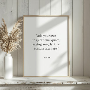 Custom Quote Poster