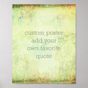 custom quote poster add your text to personalise