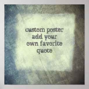 custom quote poster add your text to personalise