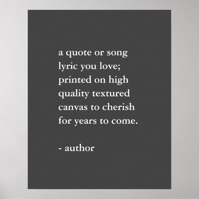 Custom Quote Print (Front)