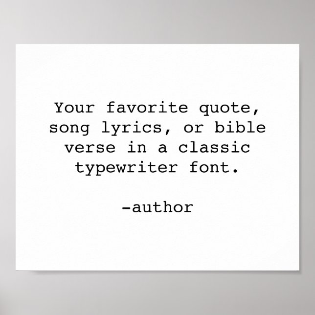 Custom Quote Print / Custom Quote Maker (Front)