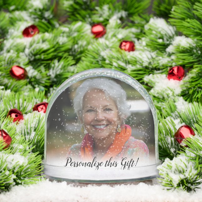 Custom Quote Saying Photo Personalised Keepsake Snowglobe (Christmas)