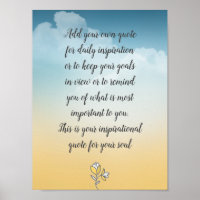 Custom Quote Script Typography Clouds