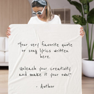Custom quote Sherpa blanket - create your own
