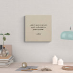Custom Quote Sign, Wood Wall Art<br><div class="desc">Add your favourite short quote,  saying or verse to this wood wall art. A simple and beautiful inspiration for your office or home. Add your custom message to make a personal and memorable gift that will be cherished for years to come.</div>