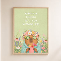 Custom Quote Spa Capybara Funny Animal