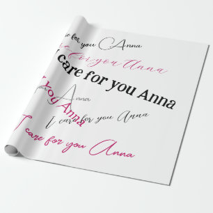 Custom quote Typography gift Wrapping Paper