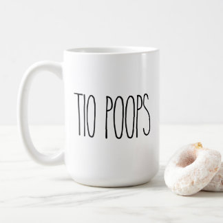 Custom RAE DUNN inspired TIO POOPS Coffee Mug