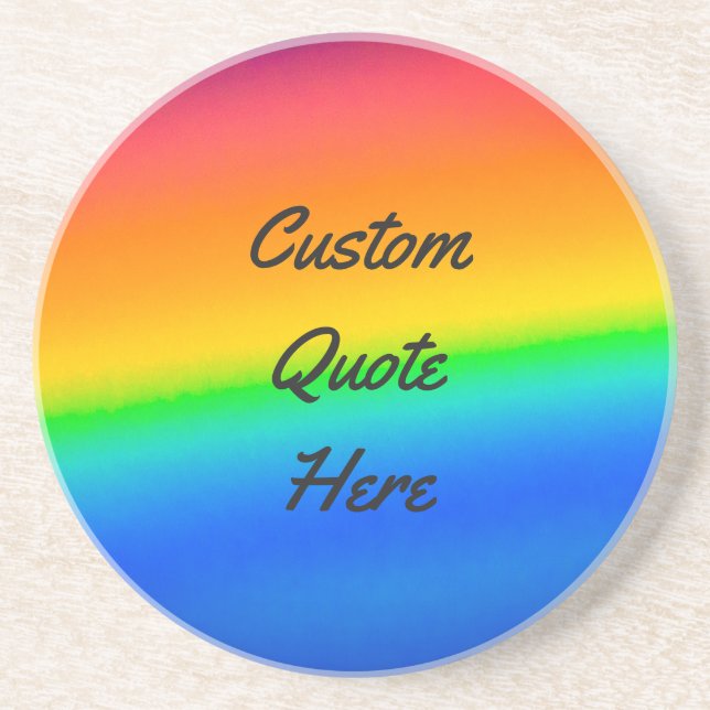 Custom Rainbow Coaster (Front)
