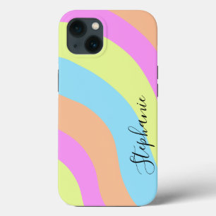Custom Rainbow on Patel Colour Palette iPhone 13 Case