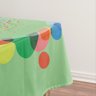 Custom Rainbow Spots  Tablecloth