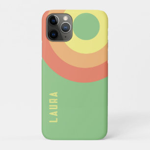 Custom Rainbow Target – green, Peach Case-Mate iPhone Case