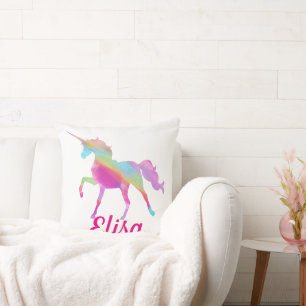 Custom. Rainbow Unicorn. Cushion