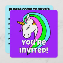 Custom Rainbow Unicorn
