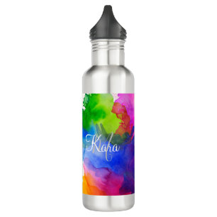 Custom Rainbow Watercolor 710 Ml Water Bottle