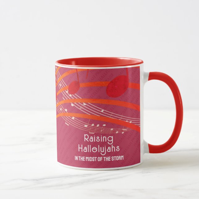 Custom RAISING HALLELUJAHS Christian Mug (Right)