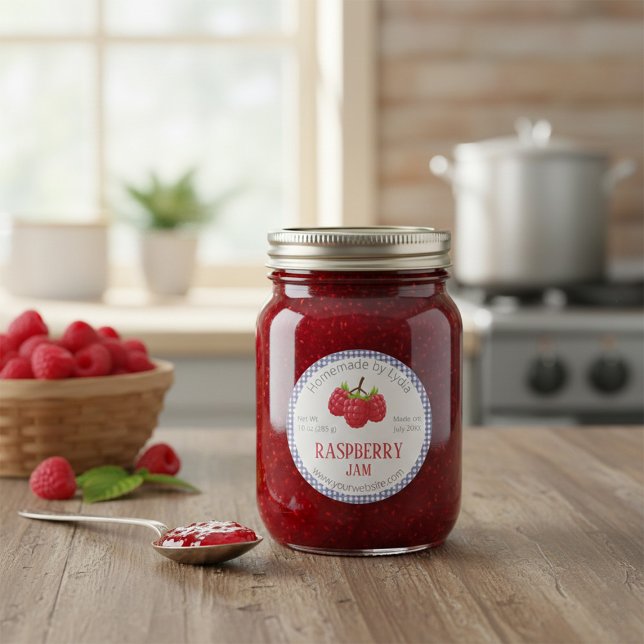 Custom Raspberry Jam Jar Label (Creator Uploaded)