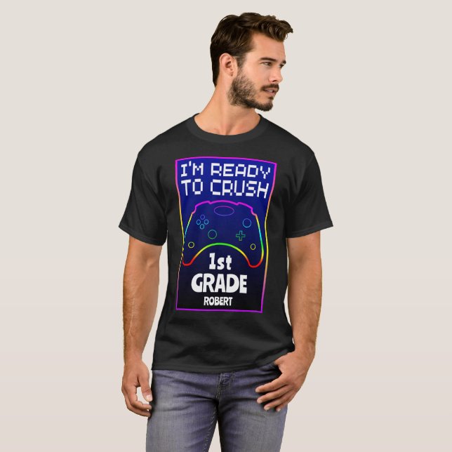 Custom Ready To Crush Back To School  T-Shirt (Front Full)