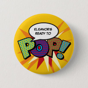 Custom Ready to POP Baby Shower Favour 6 Cm Round Badge