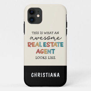 Custom Real Estate Agent Funny Awesome Realtor Case-Mate iPhone Case