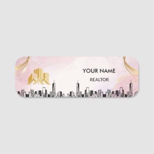Custom Real Estate Agent Name Tag Badge