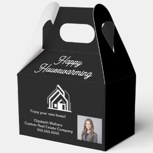 Custom Real Estate Agent Photo Housewarming Favour Box