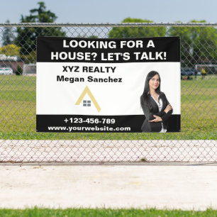 Custom Real Estate Broker Logo Promotional Banner