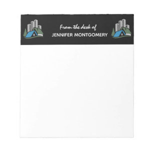 Custom Real Estate Company Business Cards supplies Notepad