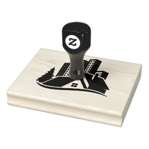 Custom Real Estate Company Business Cards supplies Rubber Stamp