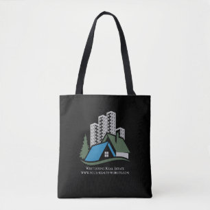 Custom Real Estate Company Business Cards supplies Tote Bag