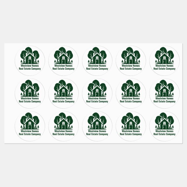 Custom Real Estate Company Green Forest House (Sheet)