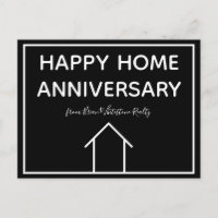 Custom Real Estate Company Happy Home Anniversary