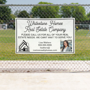 Custom Real Estate Company Logo Advertising Banner