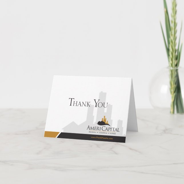 CUSTOM Real Estate Thank You For Your Business (Front)