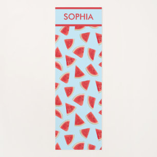 Custom Realistic Watermelon Slice Summer Pattern Yoga Mat