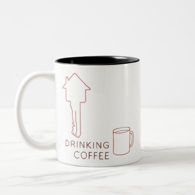 Custom Realtor Closing Gift Mug (Left)