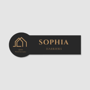 Custom Realtor Logo Branding Tag nametags