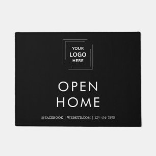 Custom Realtor Logo Open House Entry Doormat