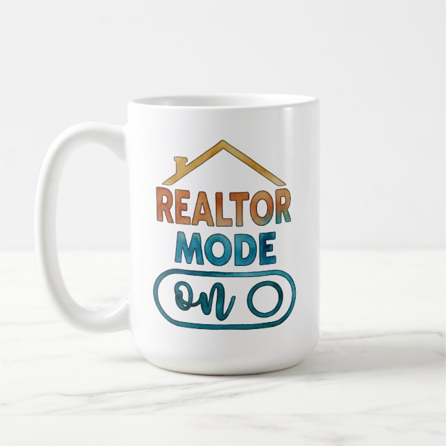 Custom Realtor Mode On Coffee Mug Business Gift (Left)
