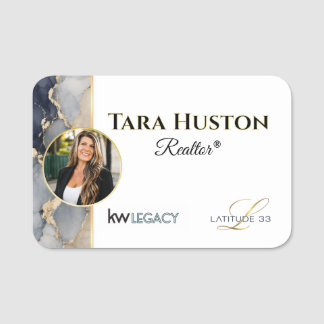 Custom realtor Name badge